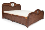 Кровать «Андреа» (Andrea) натуральный ротанг (Пекан)
