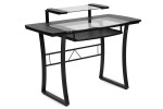 Стол компьютерный стеклянный «Studio WRX-05» (стекло прозрачное)