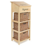 Тумба Secret De Maison «Legumes» (Легюм) PE-09 с 3-мя корзинами и ящиком (Натуральный)