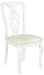 Стул с мягким сиденьем «Афродита» (Aphrodite) (Pure white)