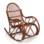 Кресло-качалка из натурального ротанга «Vienna» ( без подушки) (Pecan (орех))