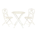 Комплект (стол + 2 стула) Secret de Maison Amante (mod. PL08-6573) (Античный белый)