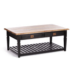 Столик кофейный Secret de Maison BLACK LABEL (mod. DA-2158A) дерево манго, 125х75х50 см, черный/натуральный