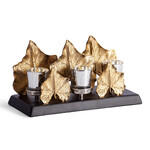 Подсвечник Secret De Maison MAPLE2 ( mod. 9374 ) алюминиевый сплав, 40,5x16,5x17,75 см, золотой, черный/gold, black powder coated