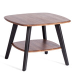 Журнальный стол RIO мдф, 65х65х50 см, орех кантри/чёрный