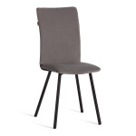Стул обеденный La Rousse флок , 49х50х93, серый/черный, 29