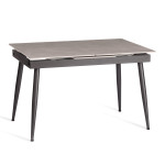 Стол обеденный Balmoral (mod.OKT-2294) столешница керамика (матовая) /опоры металл, серый/чёрный, (120+40)х80х75 см