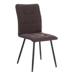 Стул обеденный Bari велюр, коричневый, 6, 46х55х89