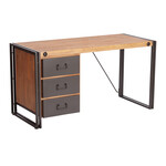 Стол письменный Secret De Maison «City» (mod. CTY L09-3D) (Коричневый дым)