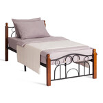 Металлическая кровать AT 808 (металлический каркас) + металлическое основание (90см x 200см)