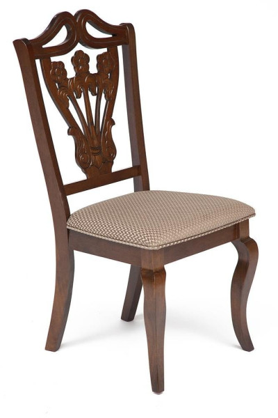 Стул с мягким сиденьем «Медеа» (Medea) (Cappuccino (тёмный орех)