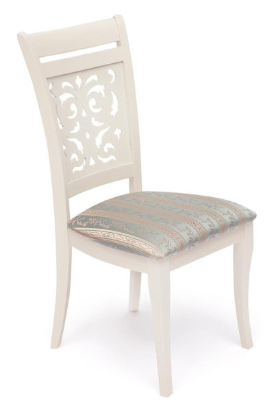 Стул с мягким сиденьем «Сиена» (Siena SA-SC) (butter white (слоновая кость), ткань бирюзовая (H180-19))