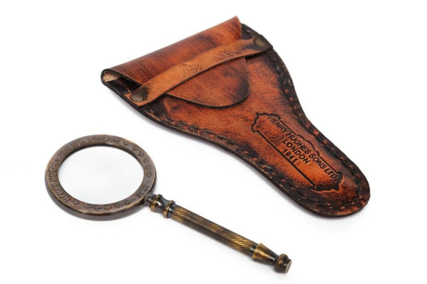 Увеличительное стекло в кожаном чехле Secret De Maison (mod. 46250) (Античная медь)