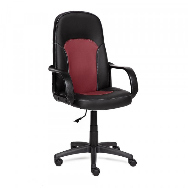 Кресло «Parma» (Чёрно-бордовая искусственная кожа)