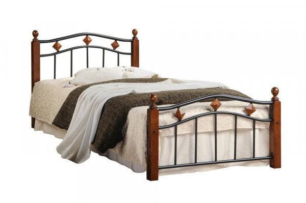 Кровать кованая AT 126 (металлический каркас) + металлическое основание (90см x 200см)