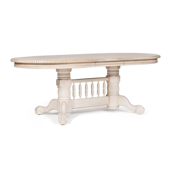 Стол обеденный раздвижной «Oakland» 4296-SWC (белый) (Античный белый)
