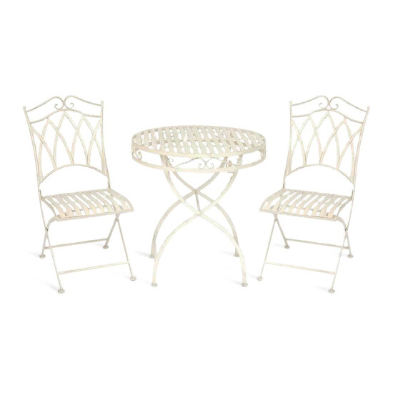 Комплект (стол + 2 стула) Secret De Maison «Palladio» (PL08-8668/8669) (Antique White)