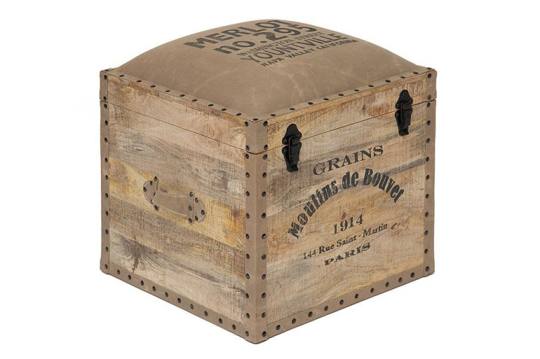 Столик-сундук Secret De Maison «Перрет» (Perret) 540 с отделкой из натуральной кожи (Натуральный)