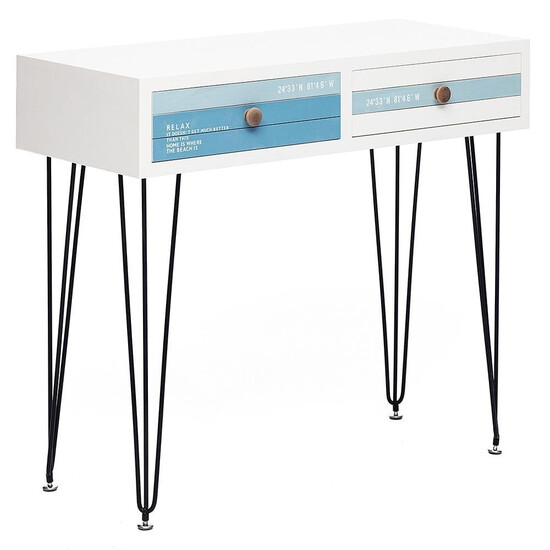 Стол письменный Secret De Maison «Mediterranean» (mod. 63602) (Белый+Голубой)