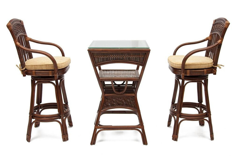 Комплект барный «Андреа» (Andrea) натуральный ротанг (Pecan washed)