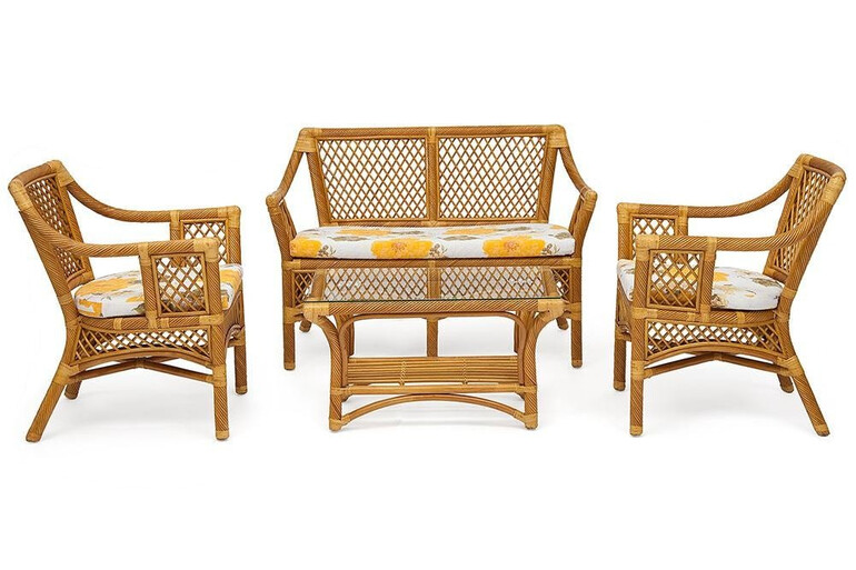 Комплект для отдыха «Токио» (Tokyo) натуральный ротанг (Honey (мёд)