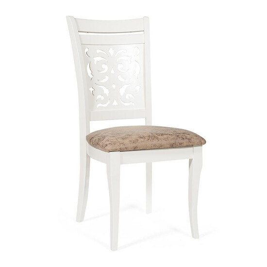 Стул с мягким сиденьем «Siena» (SA-SC) ivory white (Ivory white (слоновая кость)