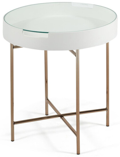 Столик «NY-10501GL» (Белый)