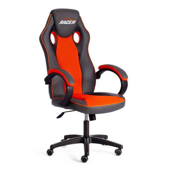Кресло компьютерное TetChair «Racer GT new» (металлик/оранжевый)