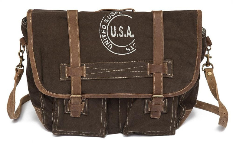 Сумка Secret De Maison «United» 8447 (Коричневая ткань (сумка лофт)