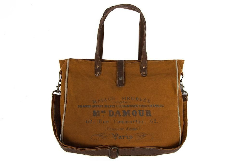 Сумка Secret De Maison «Damour» 8607 (Рыжая ткань (сумка лофт)