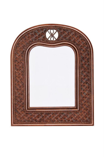 Зеркало «Андреа» (Andrea) натуральный ротанг (Пекан) вертикальное