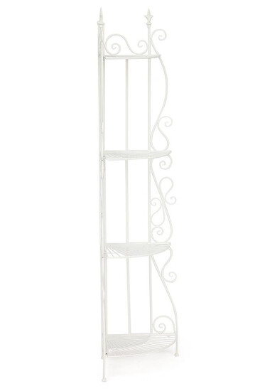 Кованая угловая этажерка Secret De Maison 001 (Белый)