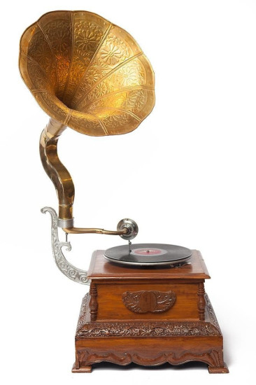 Механический патефон 3809 (Коричневый)