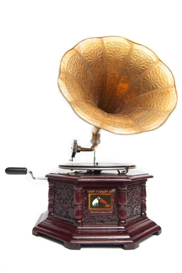 Механический патефон 3863 (Вишня патефон)