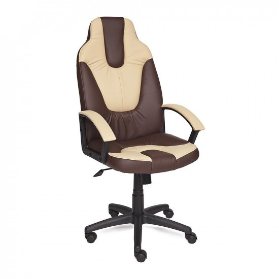 Кресло компьютерное «Neo 2» (Искусственная коричневая + бежевая кожа)