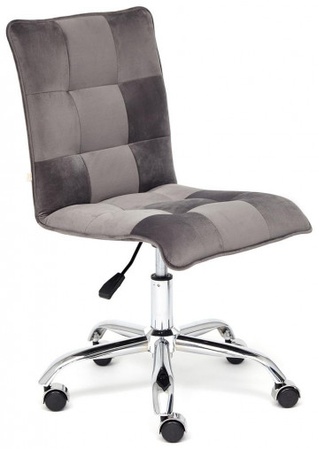 Кресло офисное TetChair «Zero» (бархат, серый)