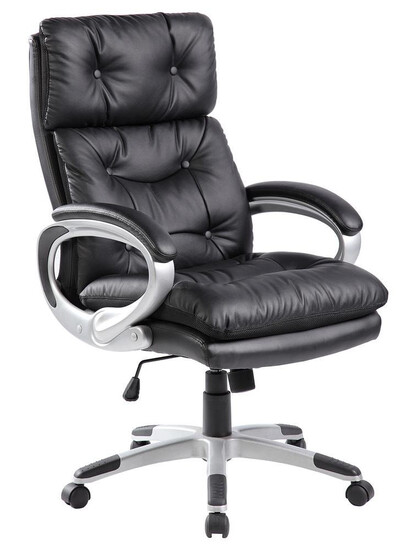 Кресло «Персона» (PERSONA) (Искусственная чёрная кожа)