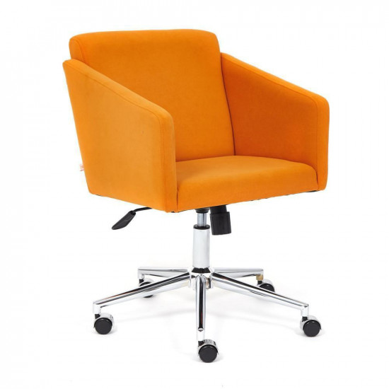 Кресло офисное «Milan» (хром флок, оранжевый, 18)
