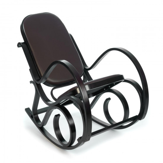Кресло-качалка (mod. AX3002-2) (Венге/темно-коричневый)
