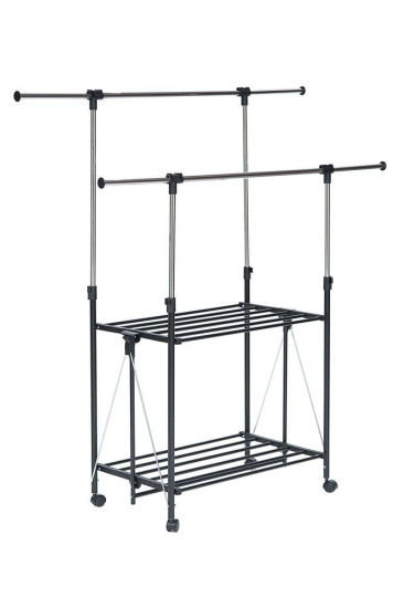 Вешалка раздвижная для гардеробной HG 86 (Чёрный)