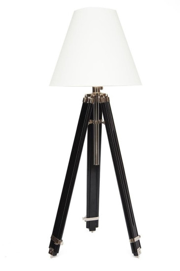 Напольный светильник с тканевым абажуром 46111 (Чёрный)
