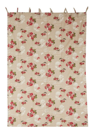 Занавеска на завязках с подхватами Secret De Maison «Summer Garden» (Летний сад) (160см х 280см)