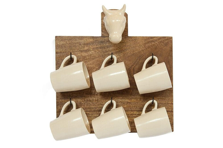 Настенный буфет с чашками Secret De Maison Chateau (С-1628) (Натуральный)