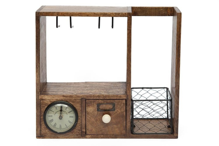 Винный кабинет с часами Secret De Maison Chateau (С-3569) (Натуральный)