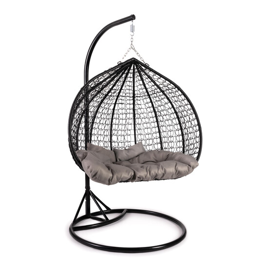 Кресло подвесное (mod. SC-007) с подушкой (черный/черный)