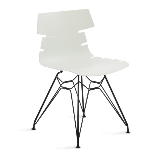 Стул HANSEN (mod. 622N) (белый/черный)