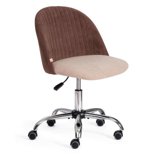 Кресло MELODY (флок , коричневый/бежевый, 6/7)