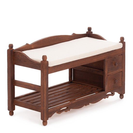 Обувница с 2-я ящиками Secret De Maison AZUR ( mod.TT-BH004) (Орех (Walnut))