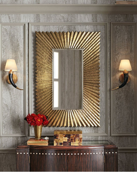 Зеркало "Майлз" brass