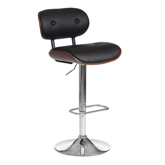 Барный стул DRAKAR (mod.4050) (черный/орех/хром)